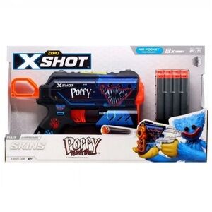 ZURU XSHOT Skins Menace Dart Blaster Poppy Playtime Skin Comes With 8 Darts